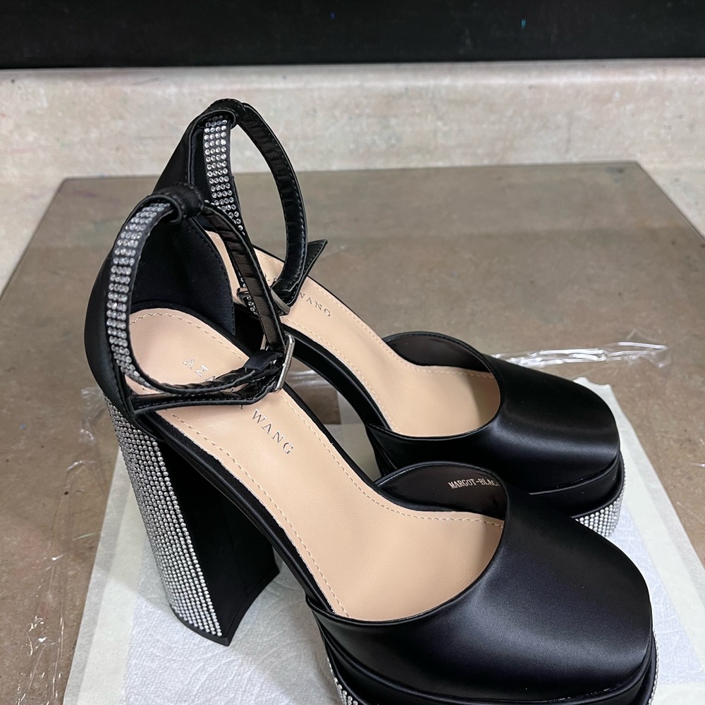 Dolls Kill Black Platform Heels with Chunky Heel